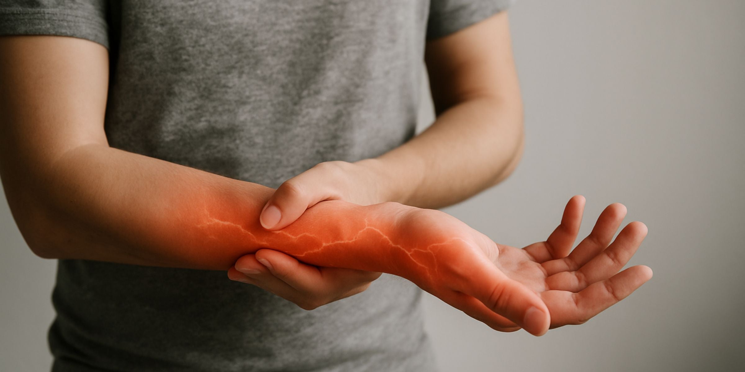 Ameisenlaufen im Arm Gefühl