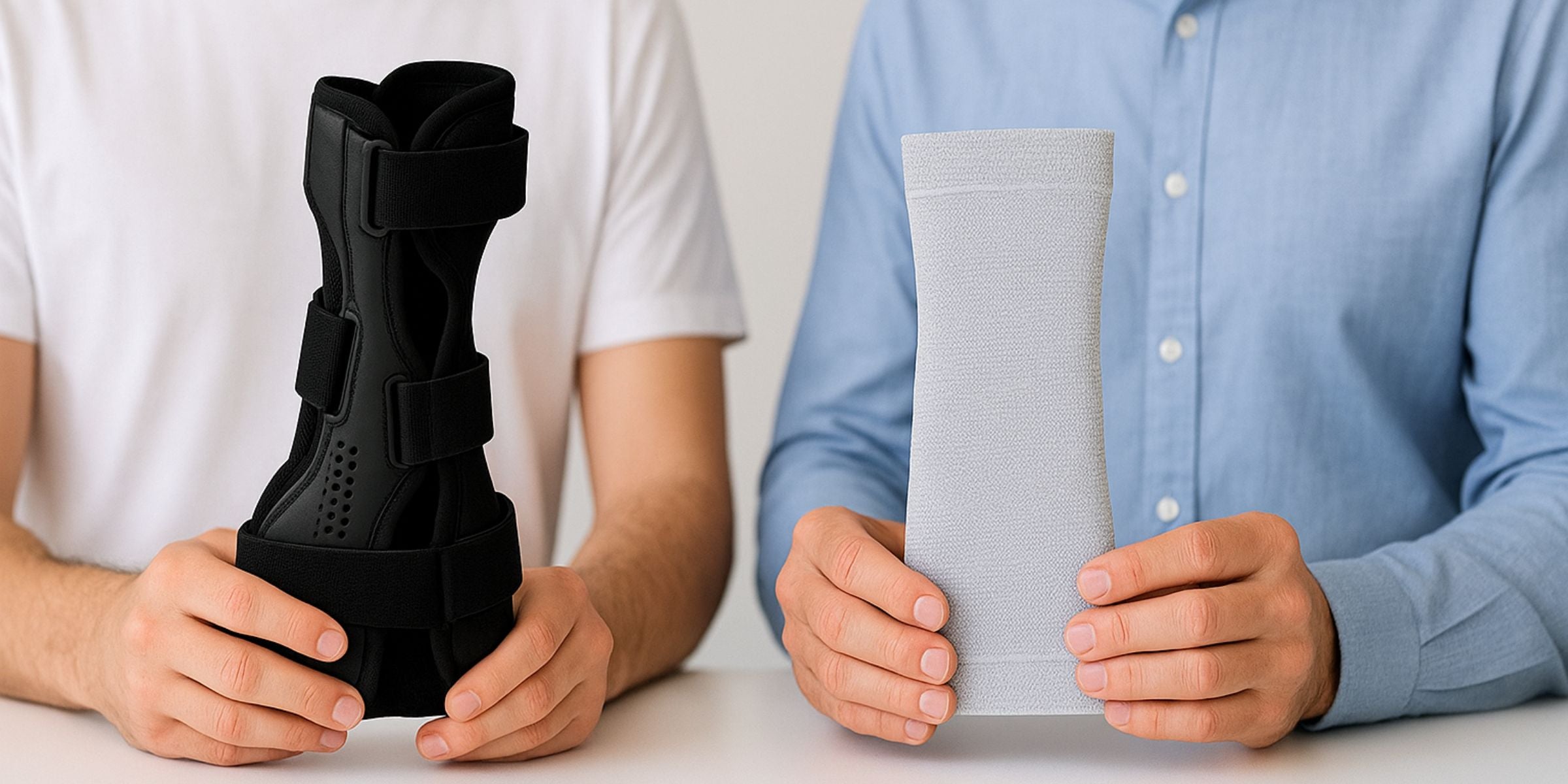 Bandagen und Orthesen im Vergleich