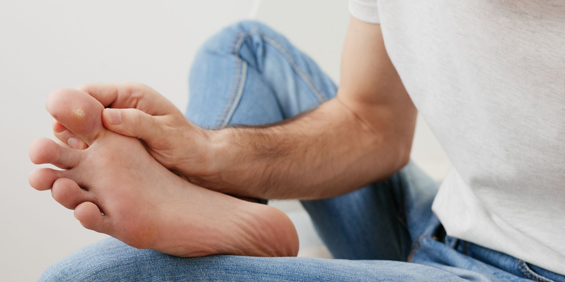 Polster bei Hühnerauge an Zehen