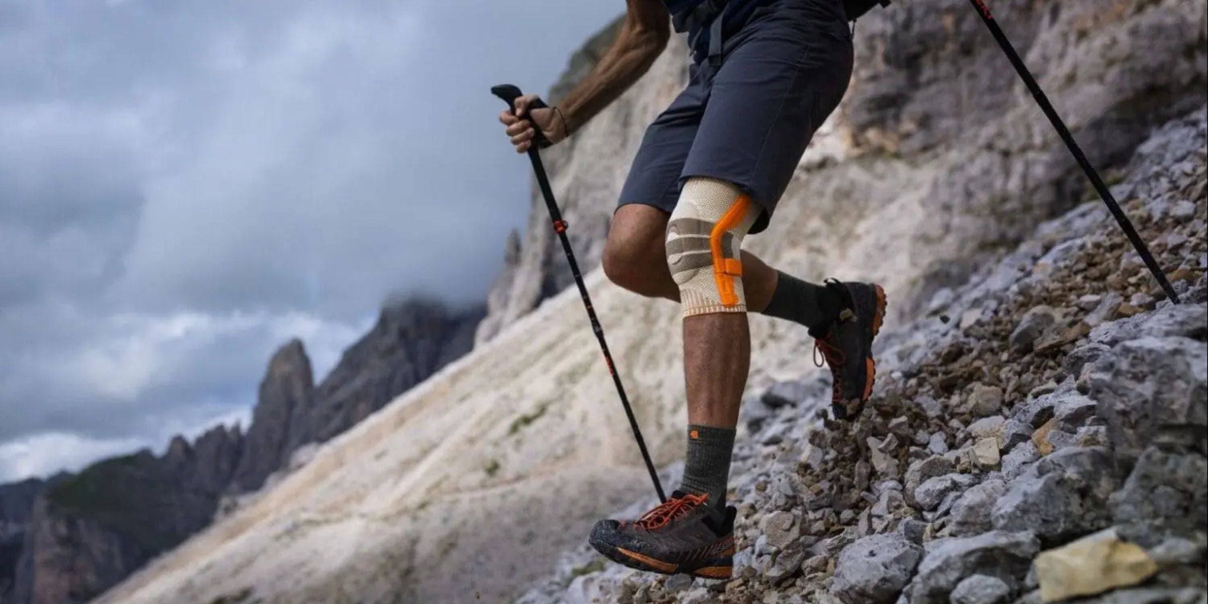 Schmerzende Knie beim bergab wandern