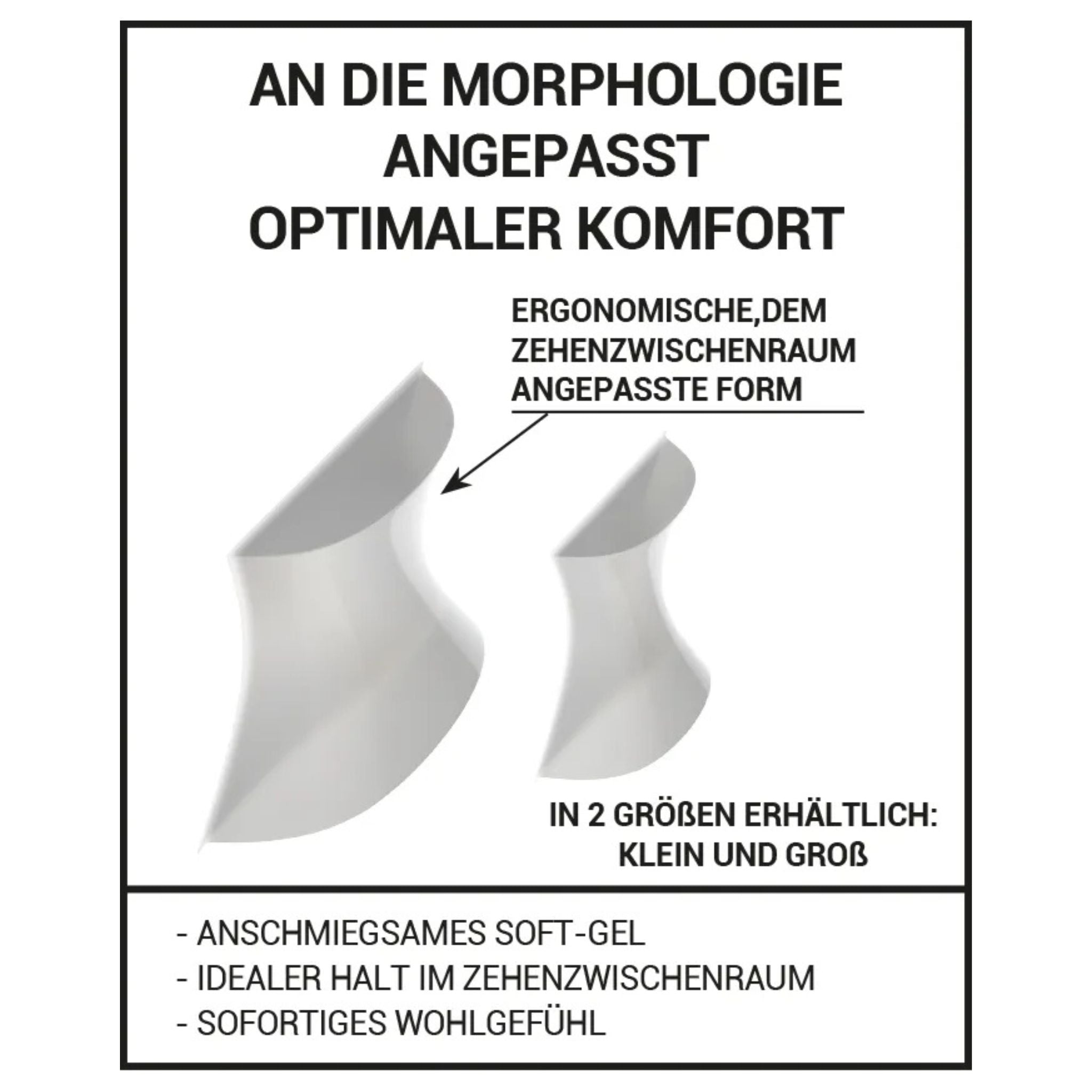 Aufbau des Zehentrenners bei Hühneraugen