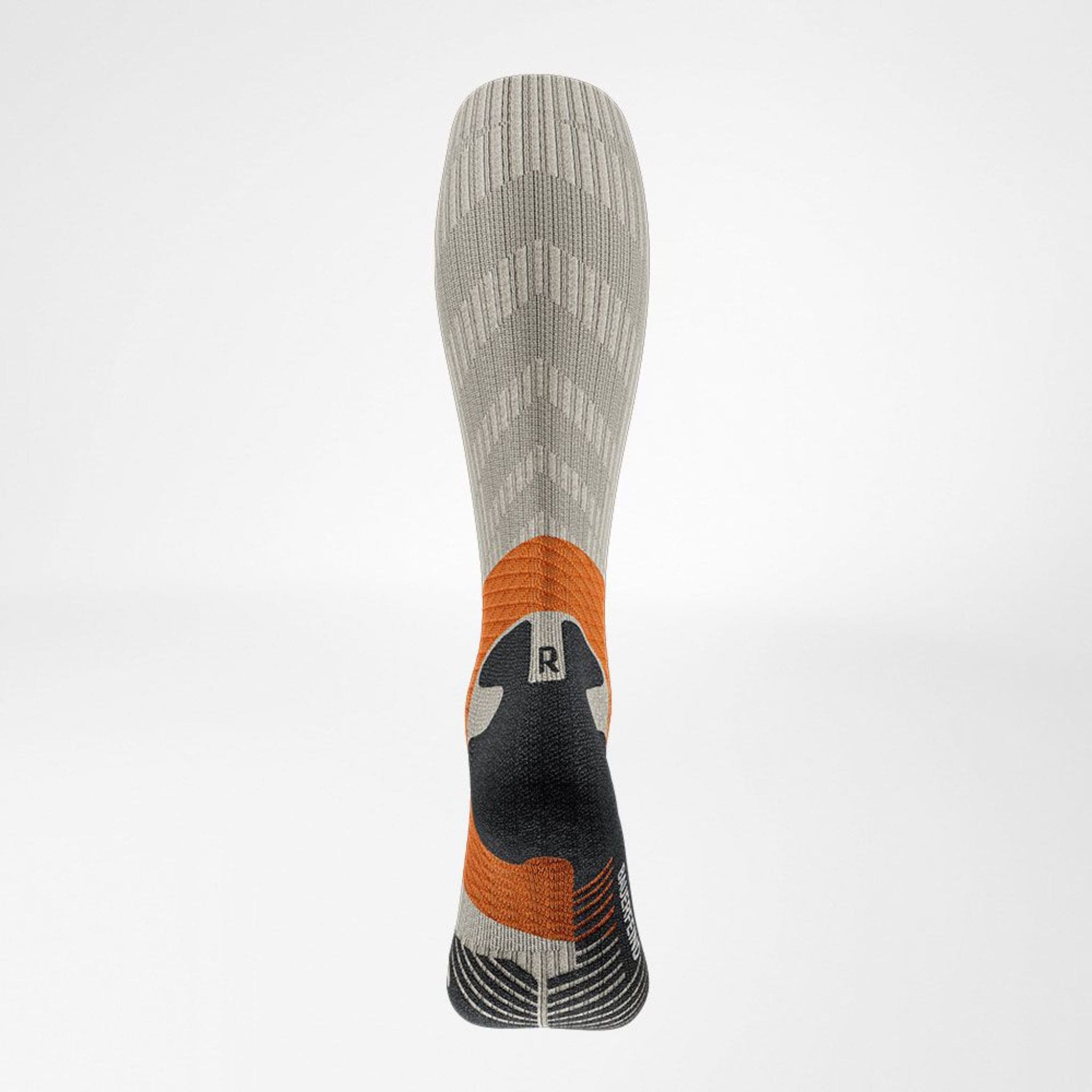 Bauerfeind Trail Run Compression Socks – Rückansicht mit Wadenkompression