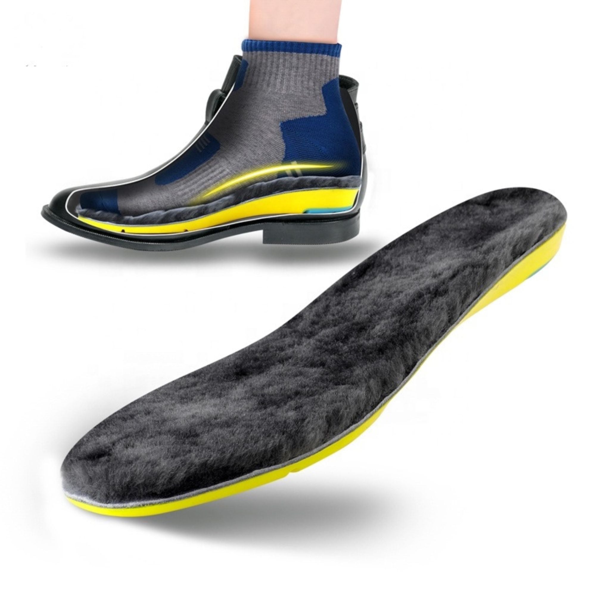 Dicke Fellsohle für Schuhe