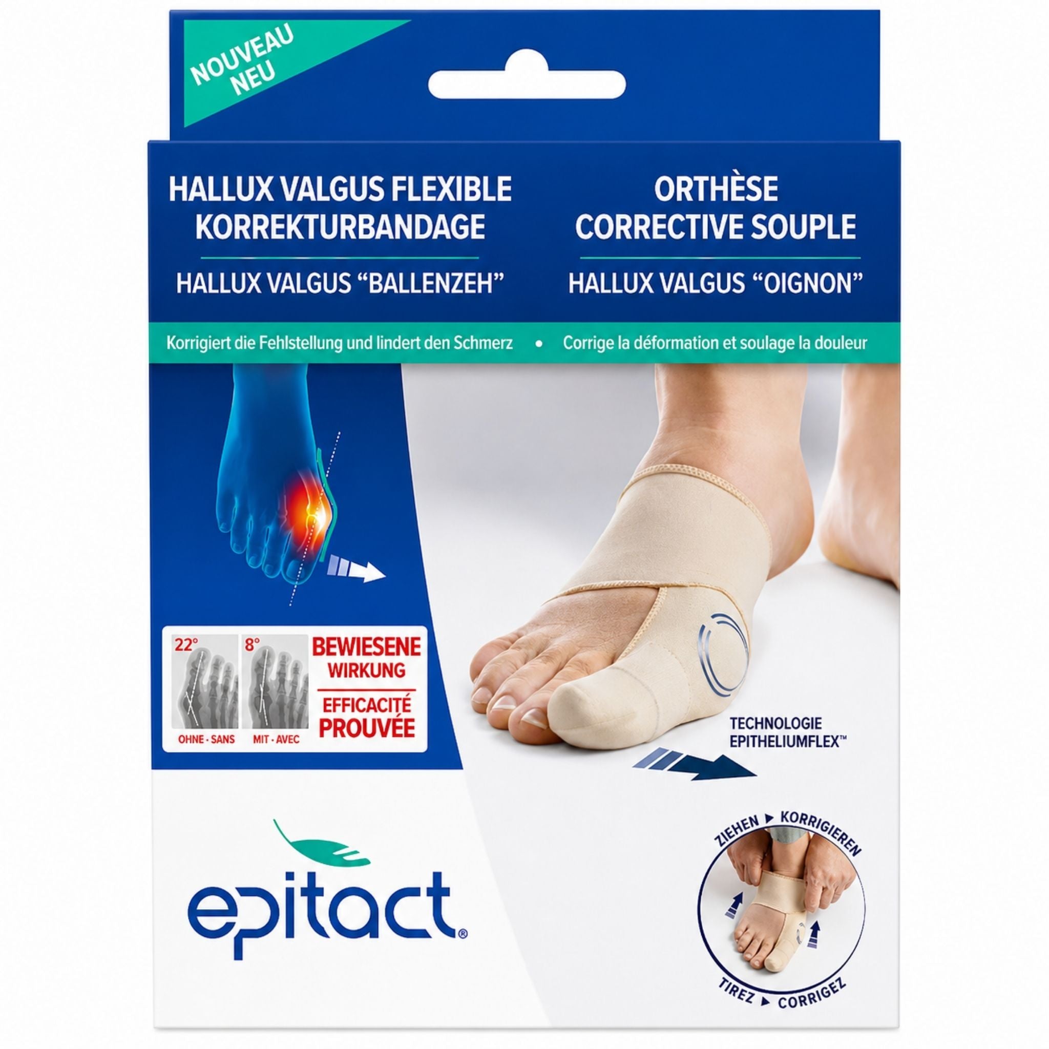 EPITACT® flexible Korrektur-Bandage für den Tag