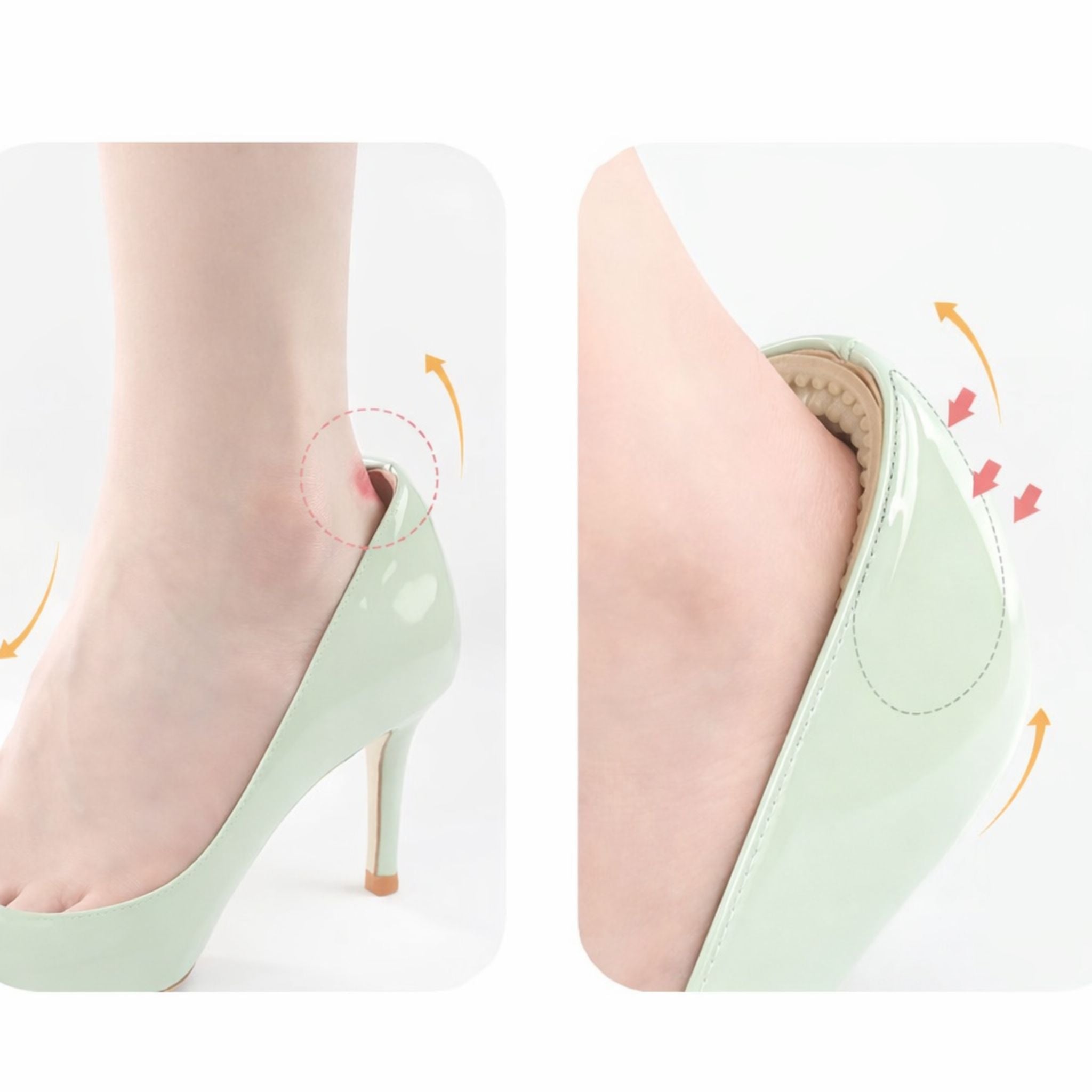 Haftende Gel-Pflaster für High Heels