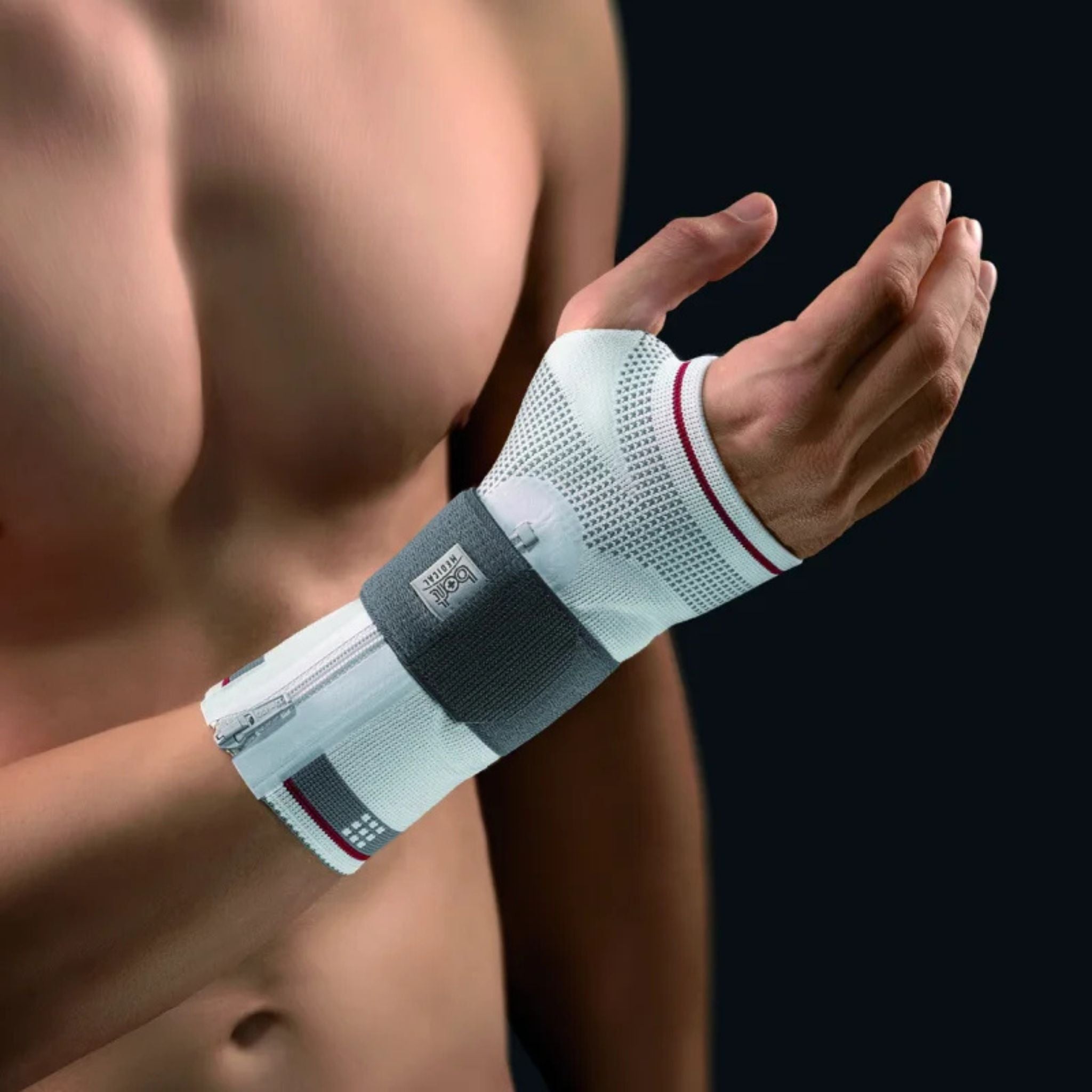 Handgelenkbandage mit Reissverschluss