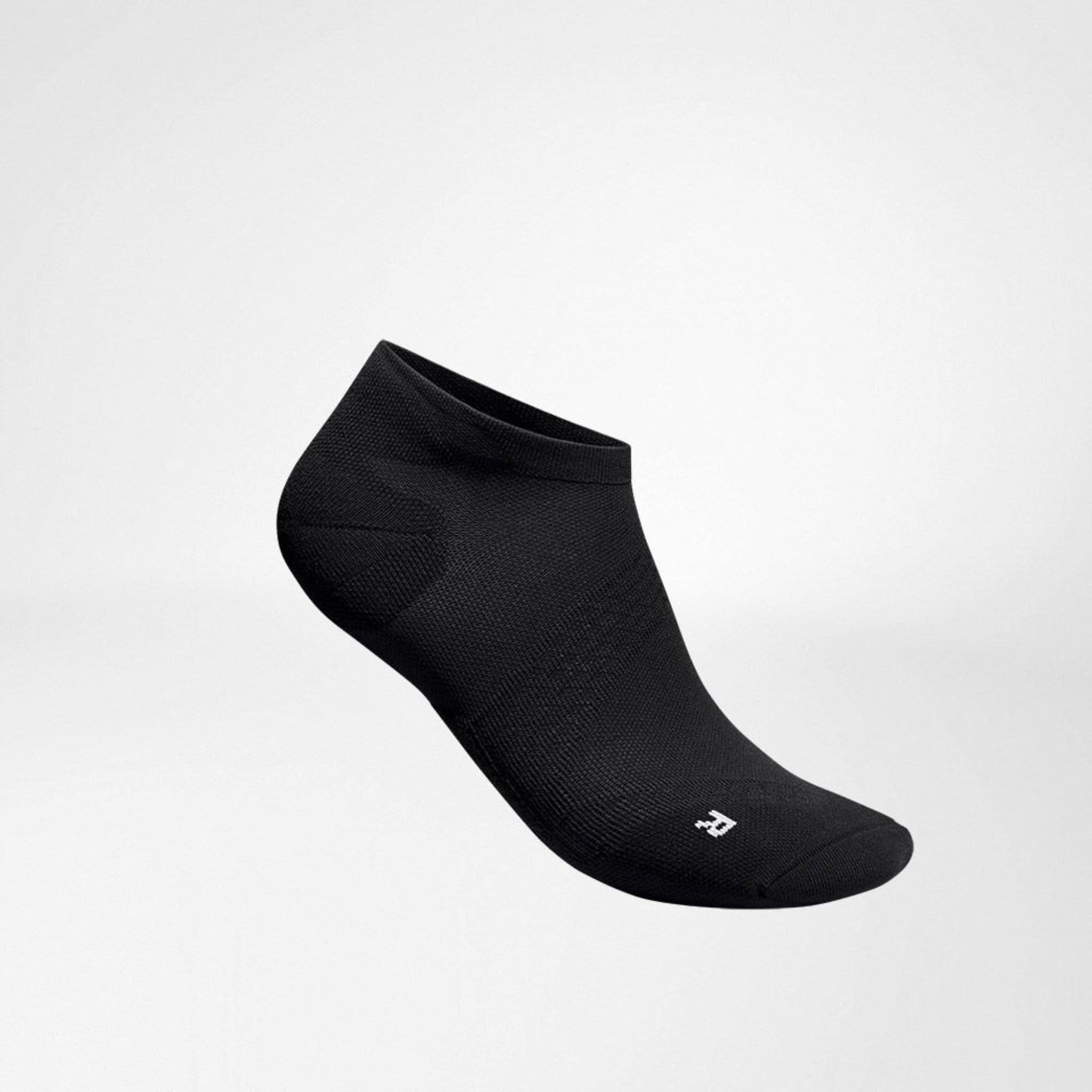 Kurze schwarze Laufsocke