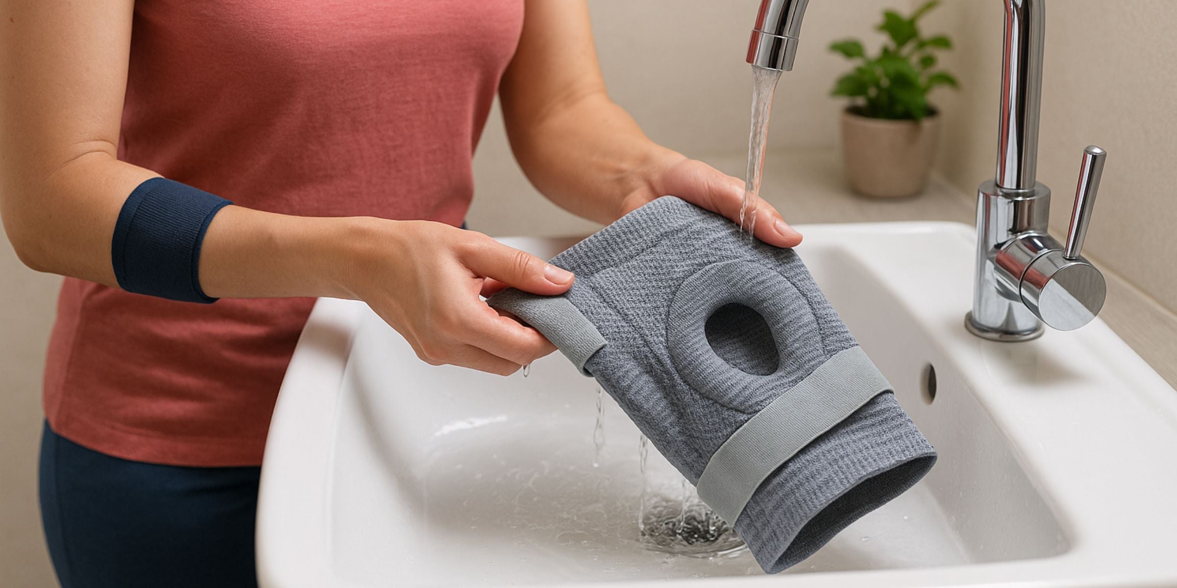 Kniebandage Waschanleitung