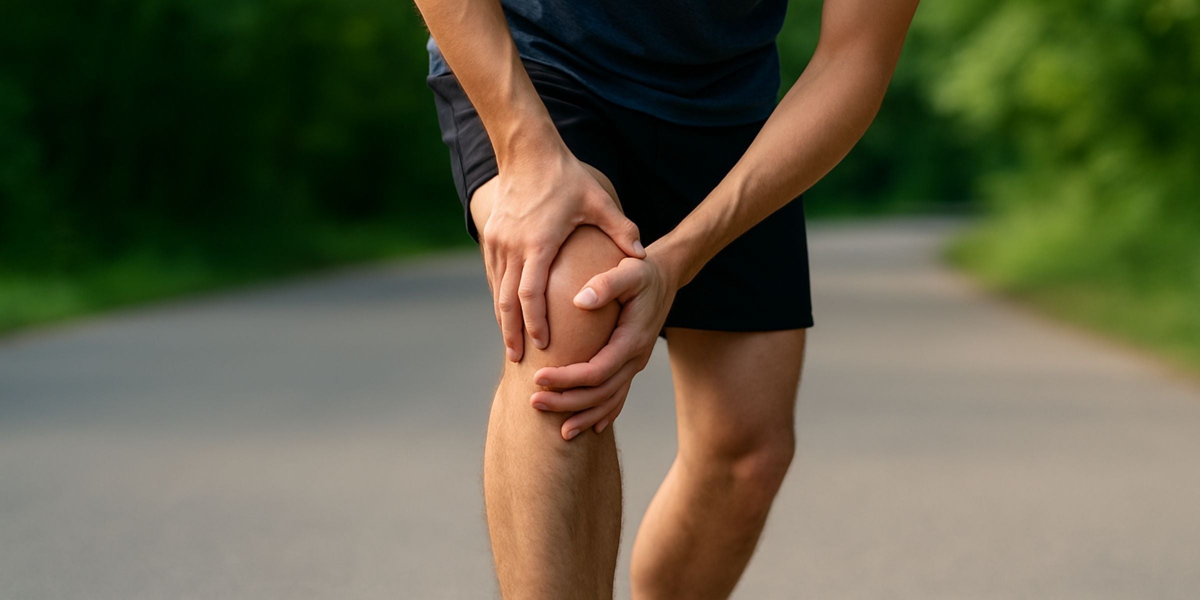 Läufer mit Knieschmerzen