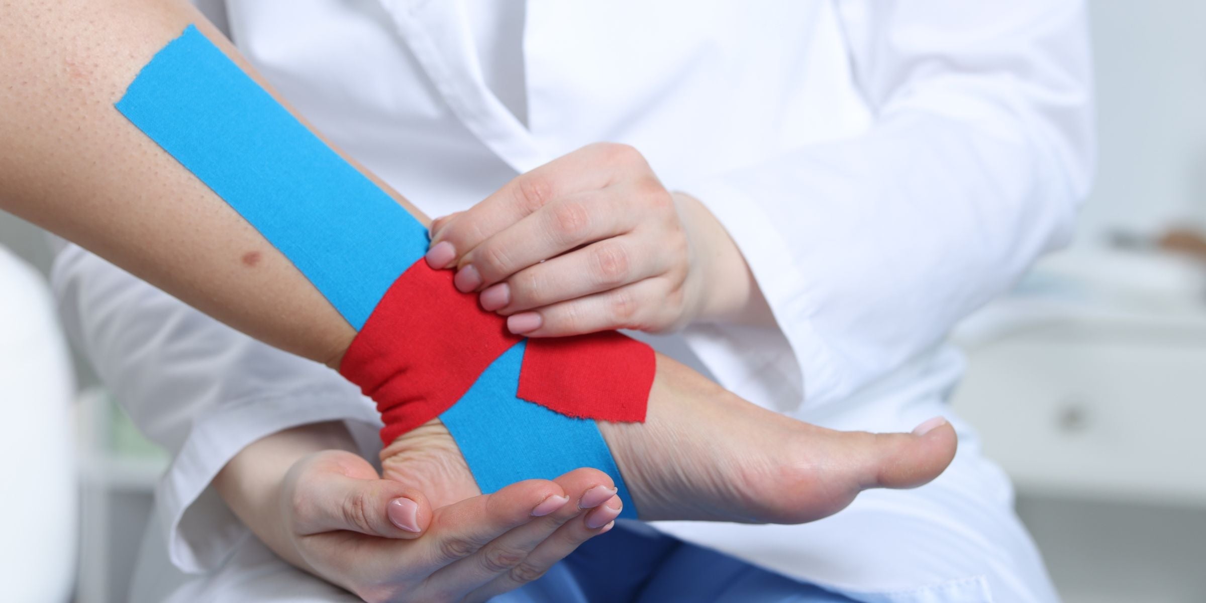 Nutzen von Kinesio-Tape für Sprunggelenk