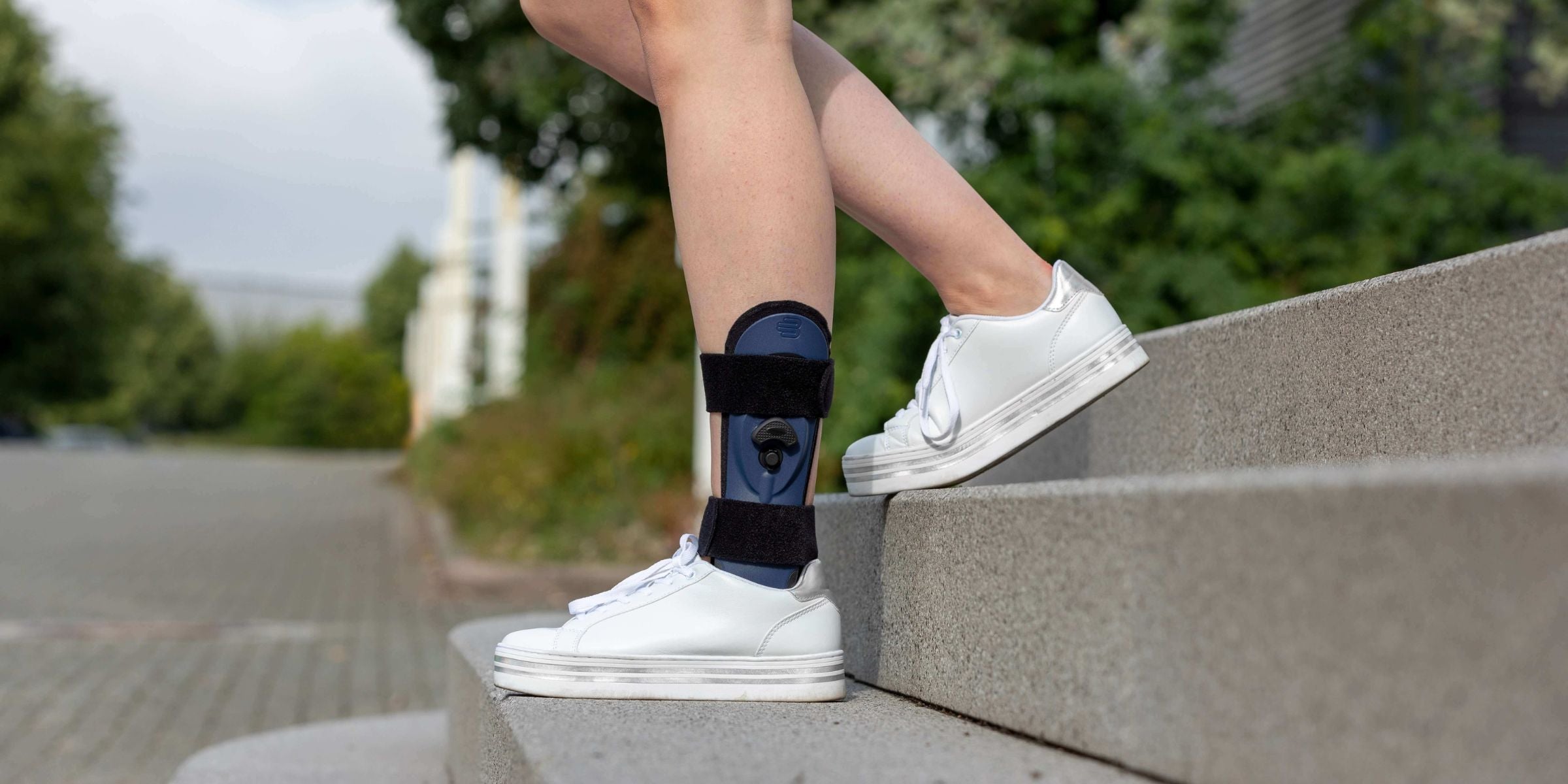 Sprunggelenkorthese Umstieg auf Bandage