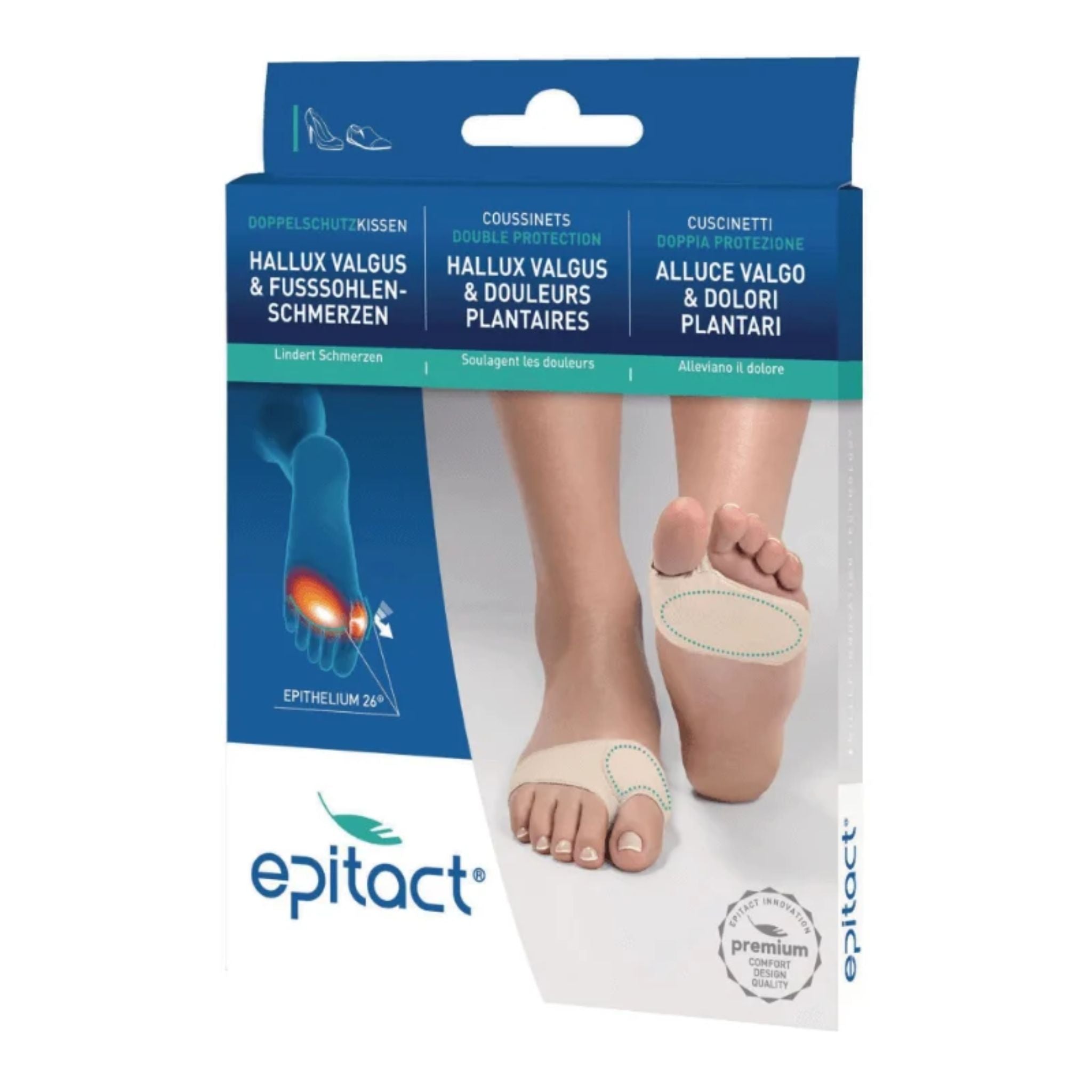 Epitact Hallux Valgus Doppelschutz-Kissen