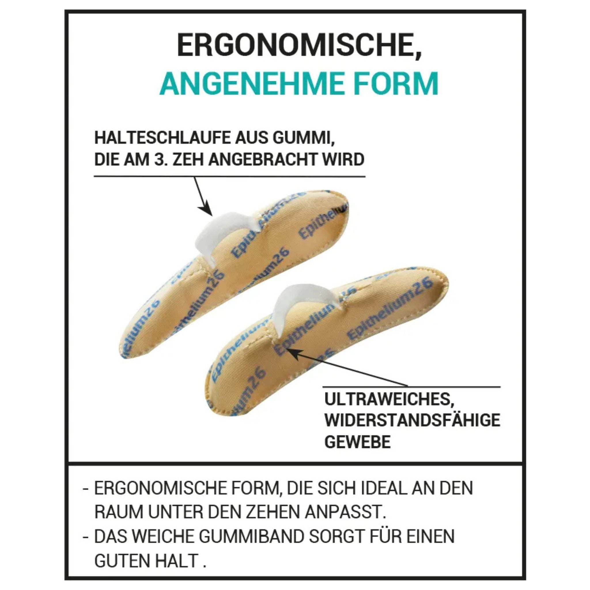 Erklärung der Wirkungsweise des Zehendruckpolsters