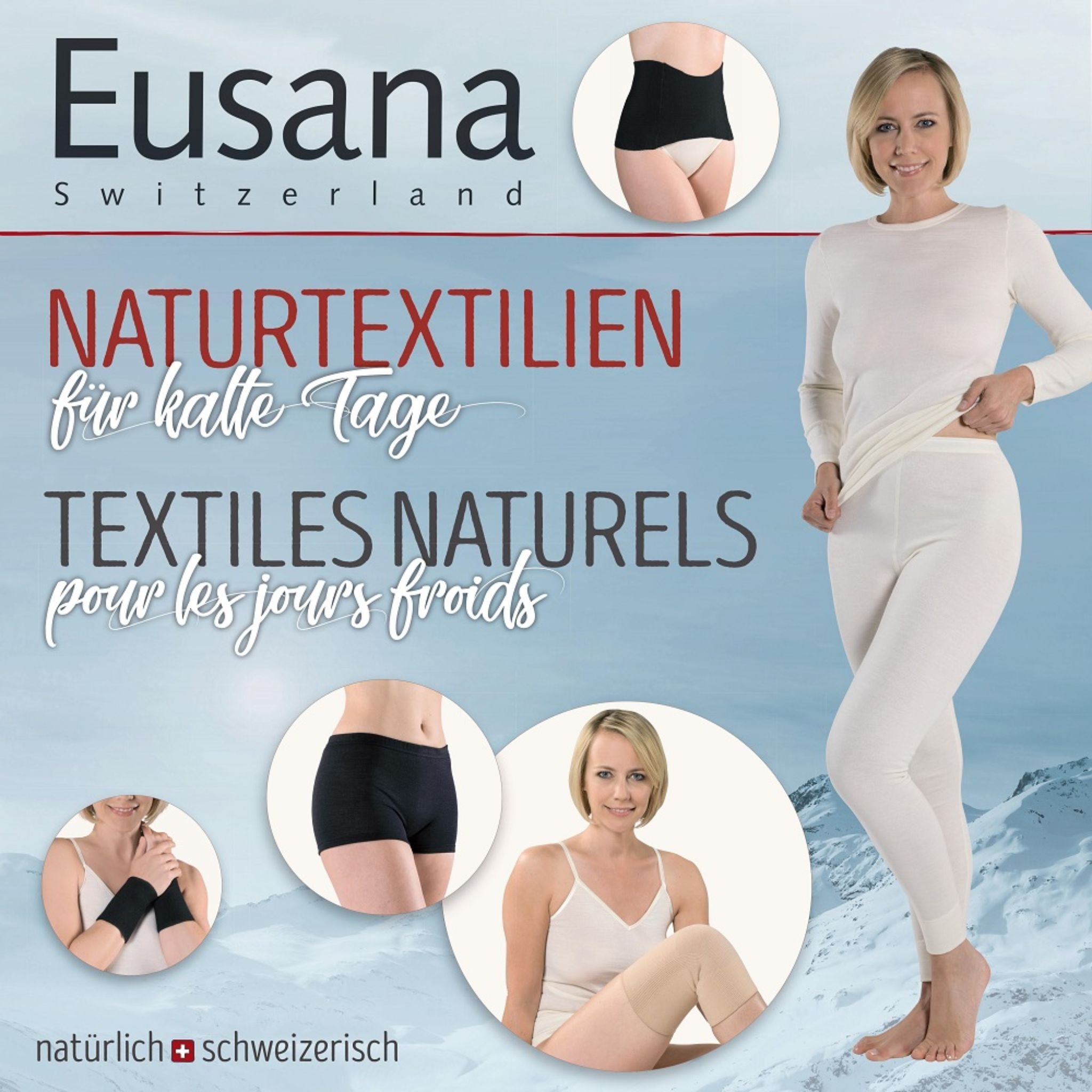 Eusana Handgelenkwärmer mit Merinowolle