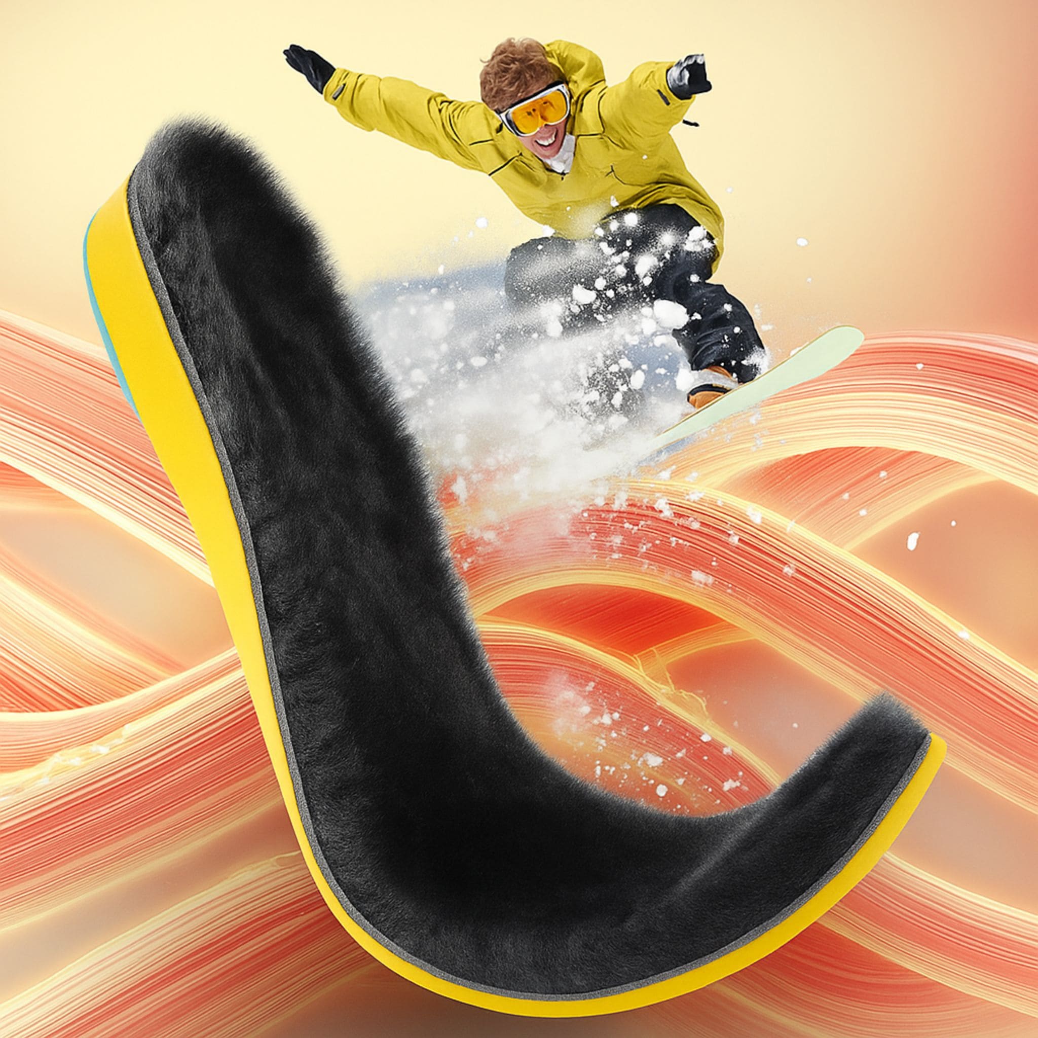 Fellsohle Winter Gegen Kalte Füsse Snowboarden