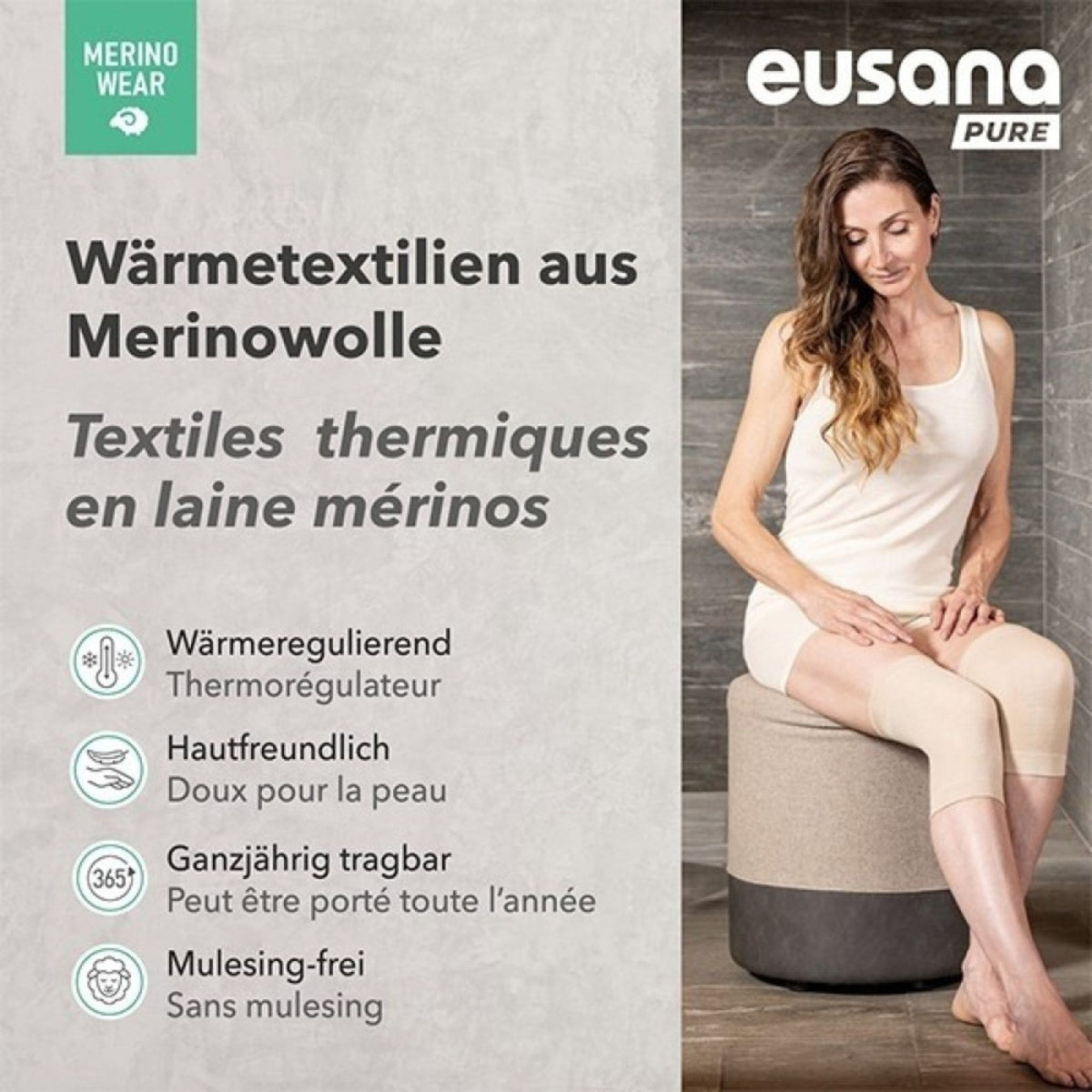 Merinowolle Wärmetextilien