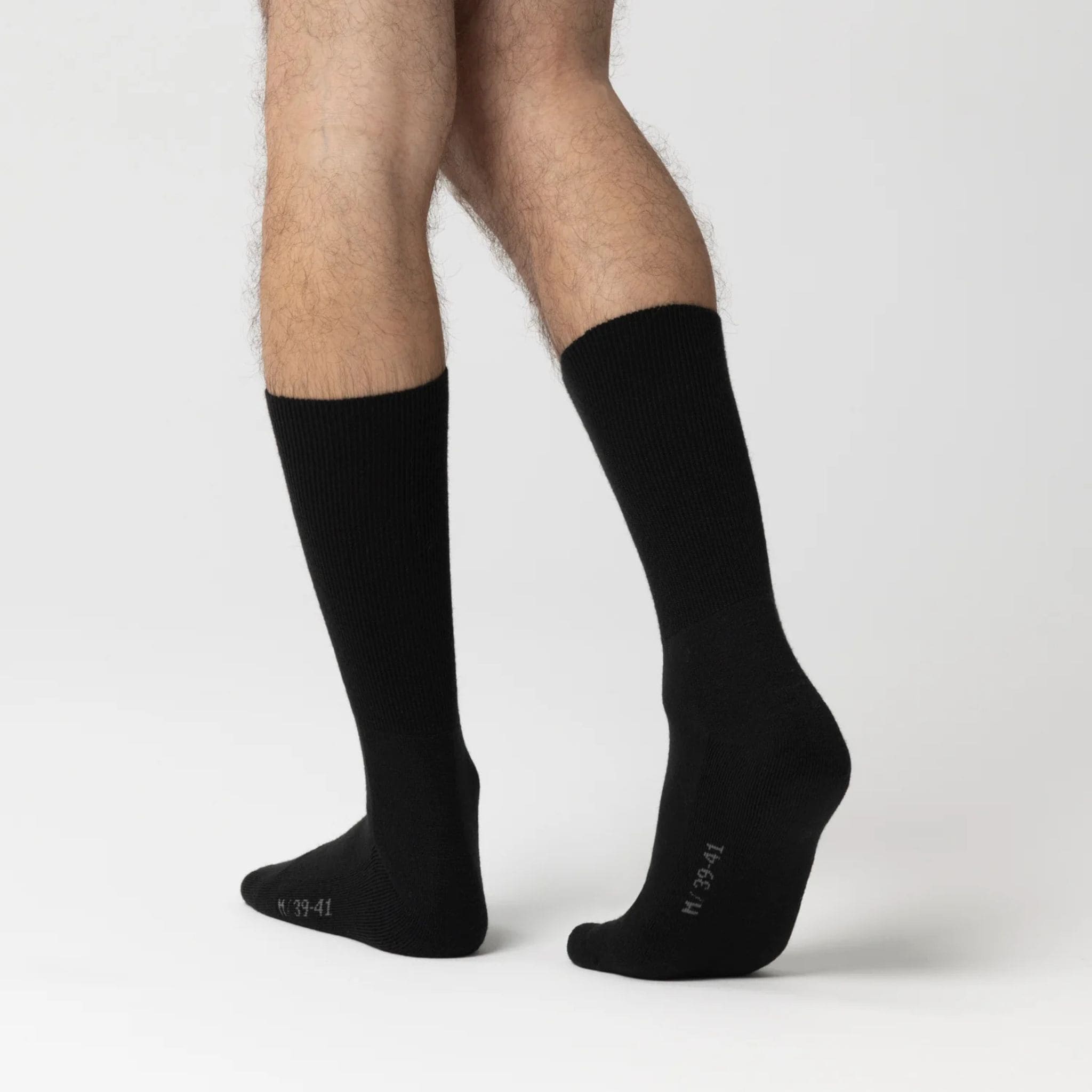 Outdoor-Socken Schwarz mit Merino