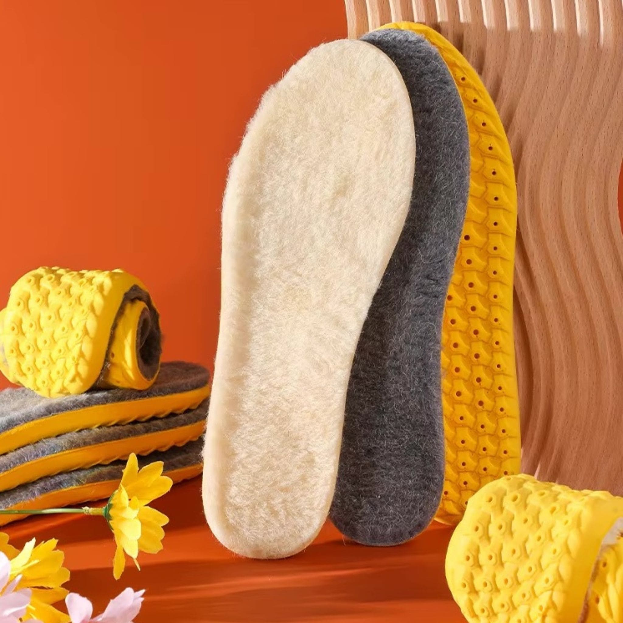 Polsternde Gel-Wollsohle