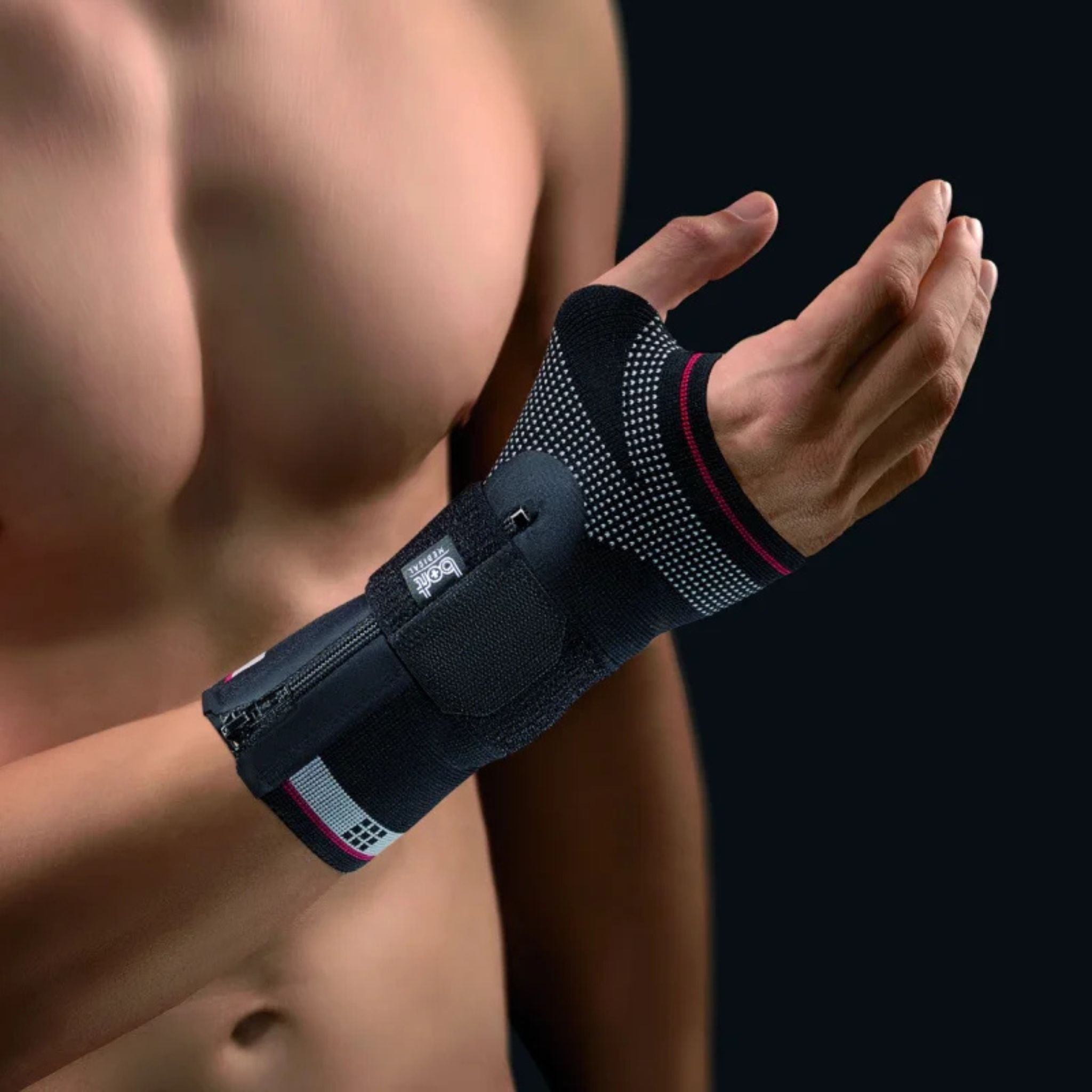 Reissverschluss Handbandage