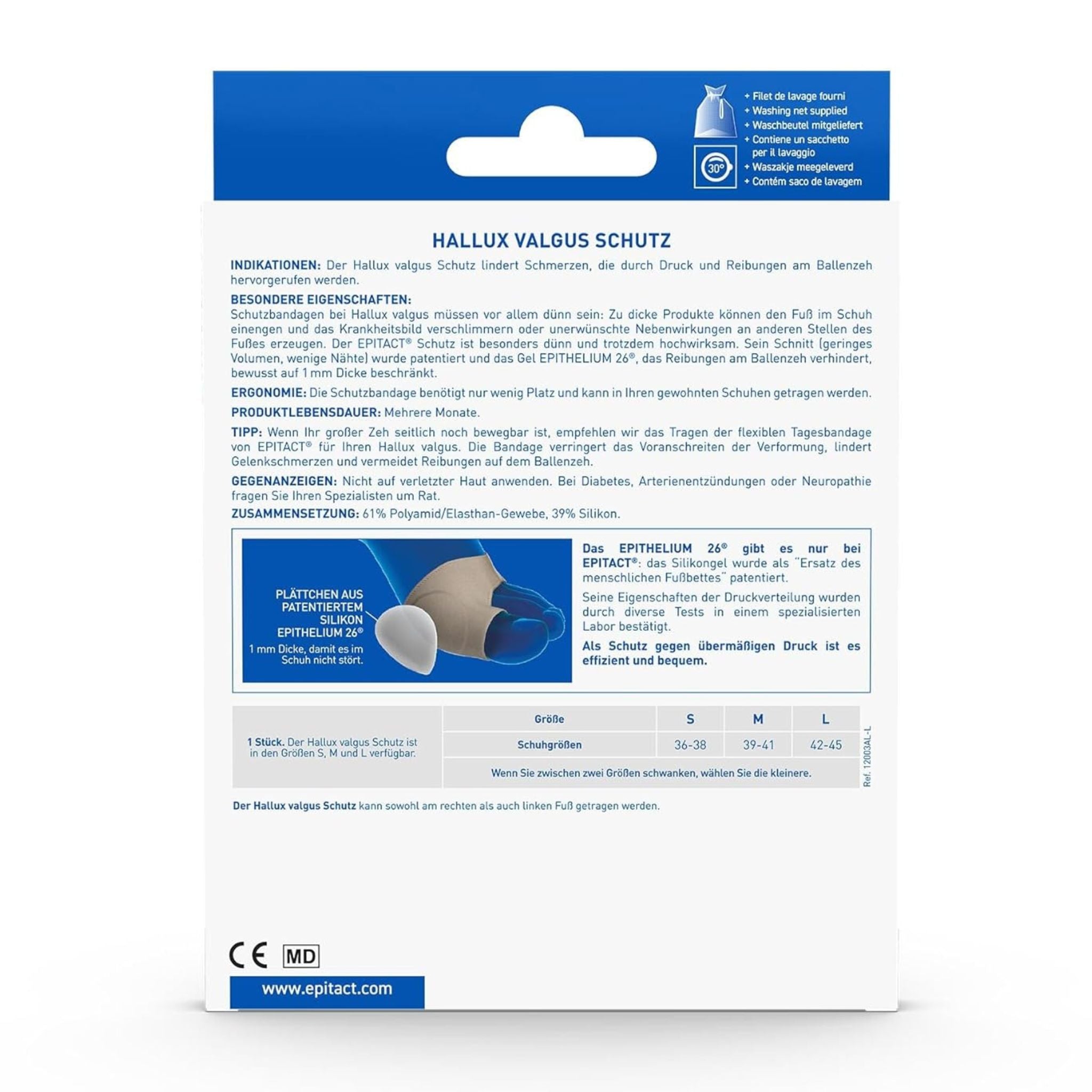 Rückseite der Produktverpackung