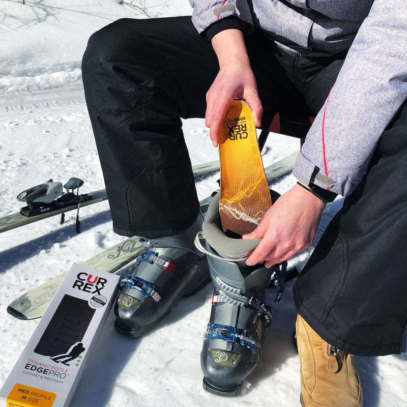 Müde Füsse nach dem Skifahren