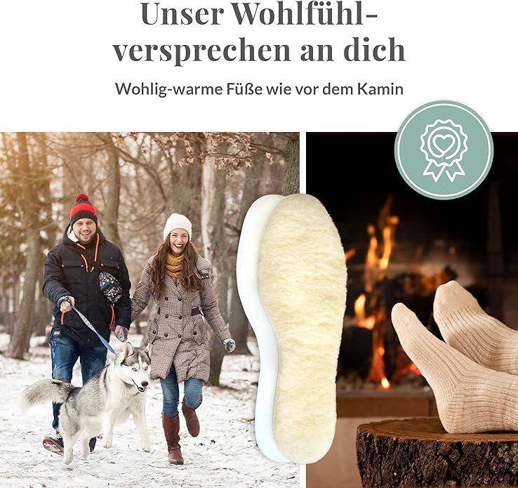 Warme Füsse Wollsohlen