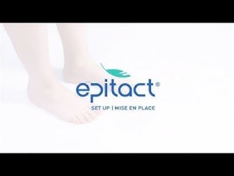 Anziehanleitung zu den Zehenrichtern von Epitact