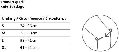 Grössentabelle Emosan Sport