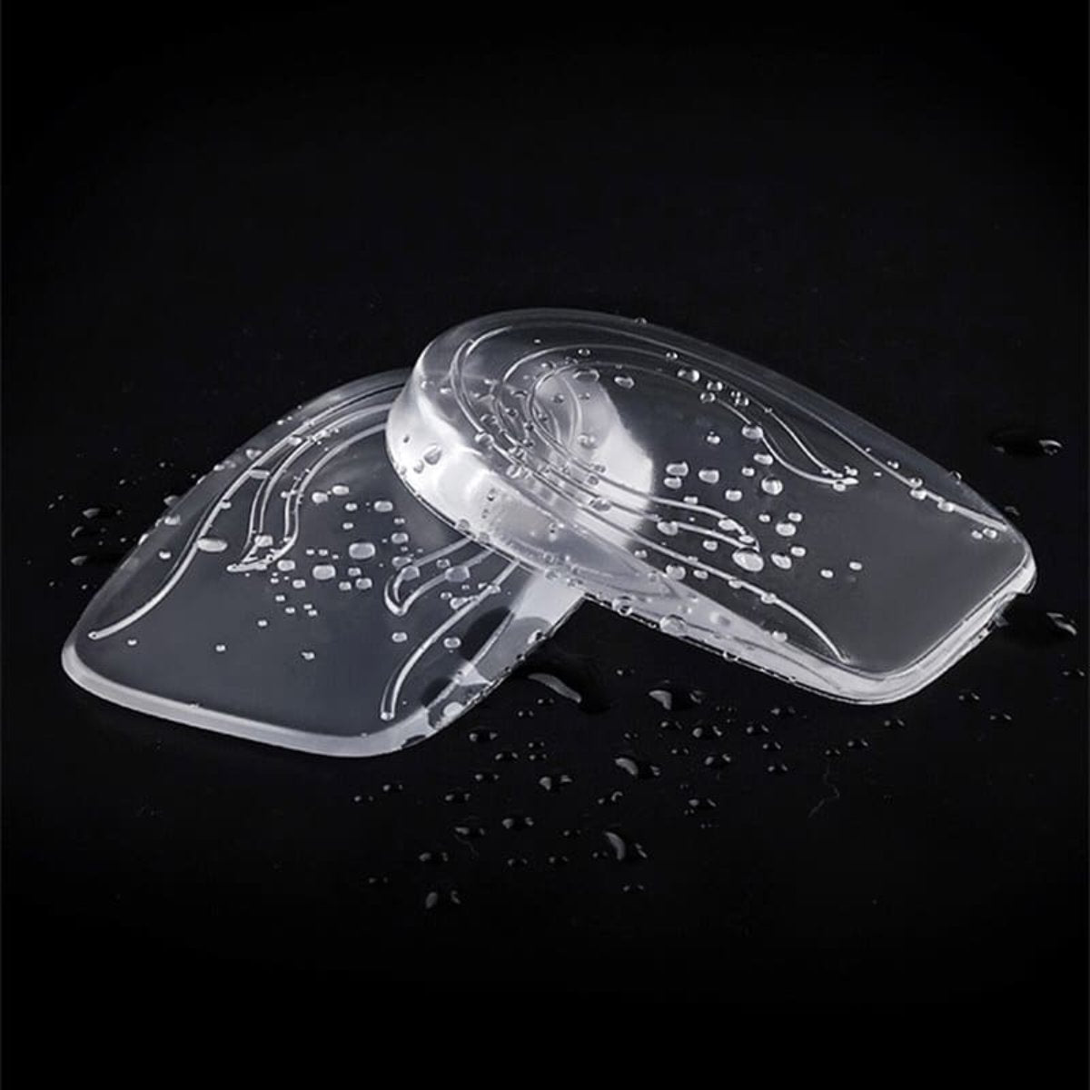 Transparenter Gel-Fersenkeil 1 cm